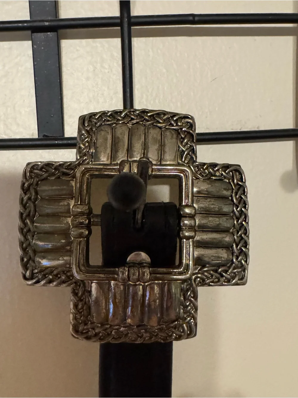 Black Western-Inspired Leather Belt with Silver Conchos Rodeo Western Southwest